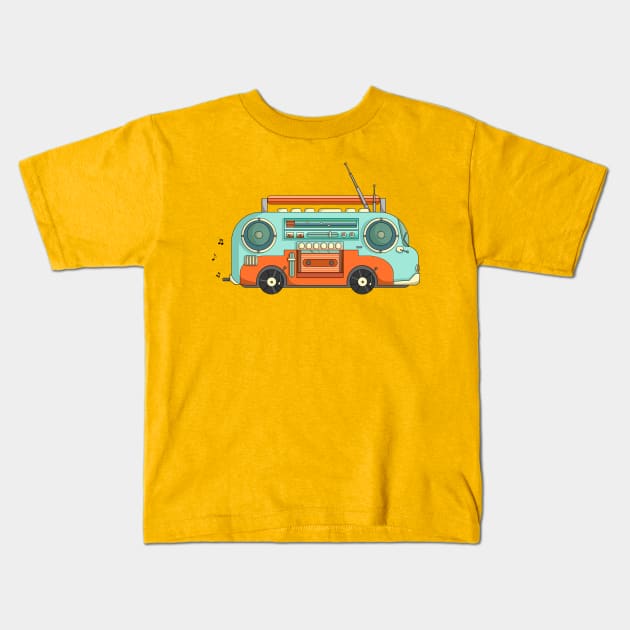 The Music Bus Kids T-Shirt by beesants